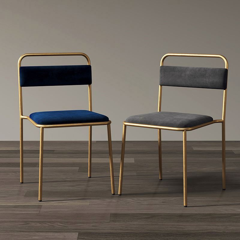 Modern Stackable Chair (Set of 4) – Blue