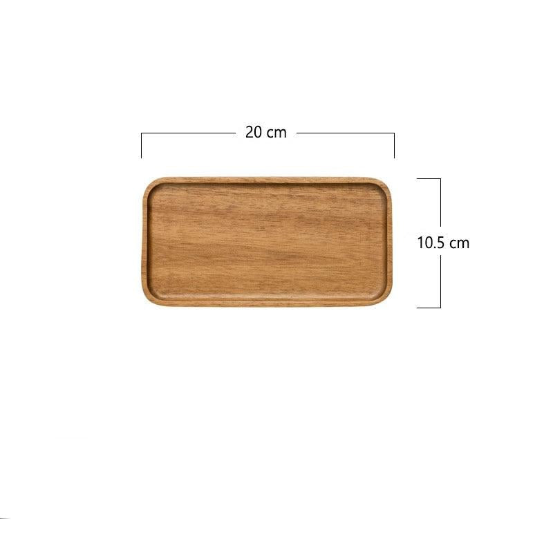 Handcrafted Solid Wood Square Plater