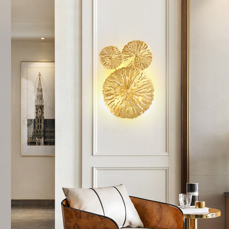 Leaf Wall Light, 3 / 5 / 7 Leaves, Japanese Style