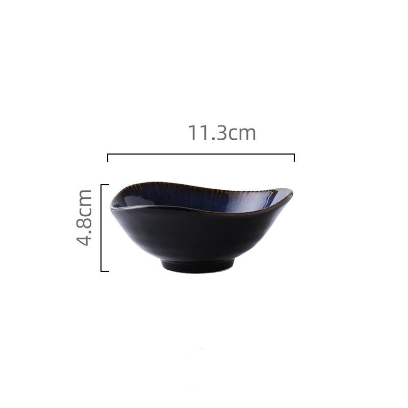Nordic Ocean Blue Ceramic Dining Set