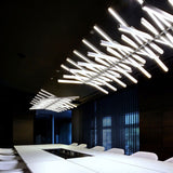 Nordic Living Room LED Chandelier lighting Fishbone Designer Dining room Hanging Lights Modern Novelty Office Pendant Lamp
