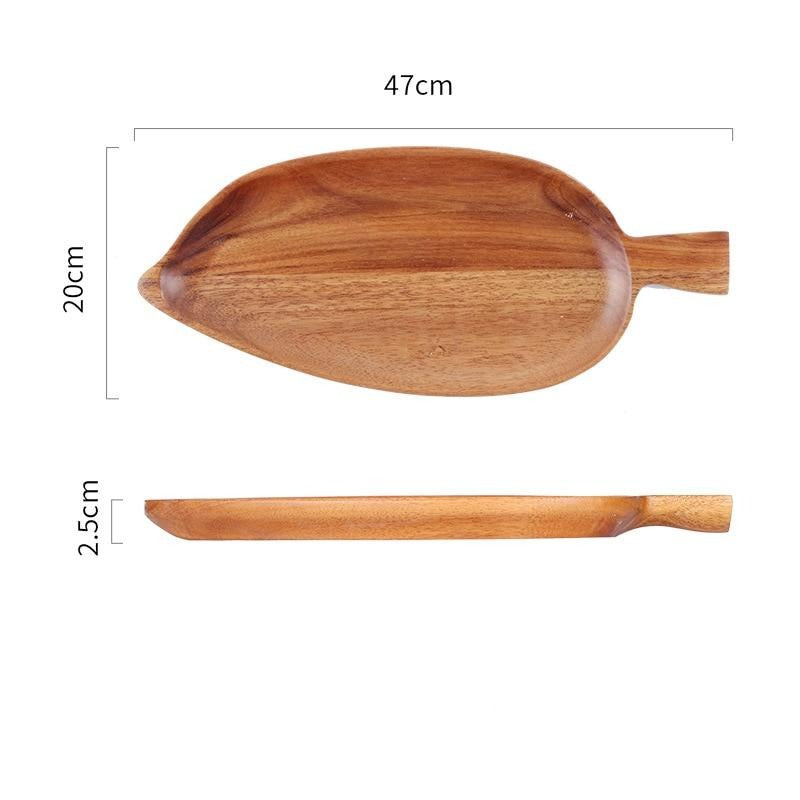 Acacia Wood Solid Wood Serving Plater