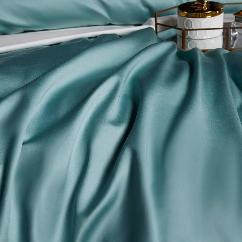Aquamarine Embroidered Bedding Set