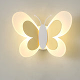 Creative Wall Mount Cartoon Cute Blue Pink Butterfly Wall Lamp LED Light Kids Child Girl Boy Baby Bedroom Nursery School Decor