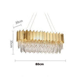 Dipped in Gold Crystal Chandelier