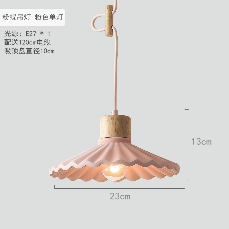 Nordic Minimal Pendant Light, Painted or Cement