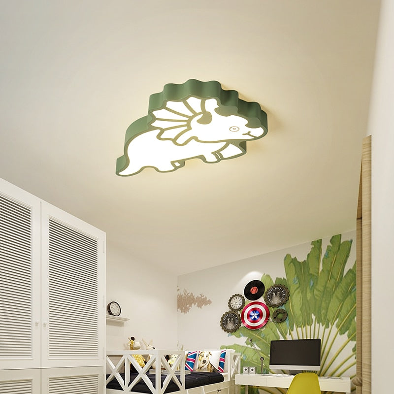 Children's room Modern led Chandelier bedroom lamp simple modern boy girl cartoon creative room dinosaur led ceiling chandelier