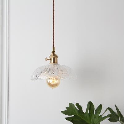 Nordic Glass Ball Pendant Light, Polished Copper