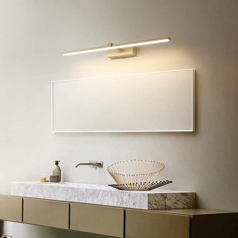 Modern LED Mirror Lights 0.4M~1.2M wall lamp Bathroom bedroom headboard wall sconce lampe deco Anti-fog espelho banheiro