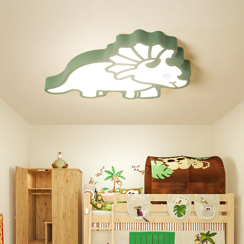 Children's room Modern led Chandelier bedroom lamp simple modern boy girl cartoon creative room dinosaur led ceiling chandelier