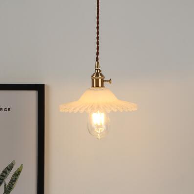 Nordic Glass Ball Pendant Light, Polished Copper
