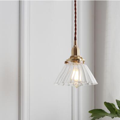 Nordic Glass Ball Pendant Light, Polished Copper