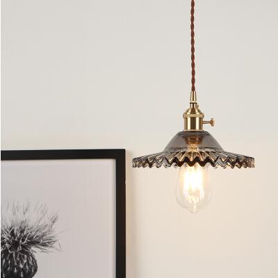 Nordic Glass Ball Pendant Light, Polished Copper