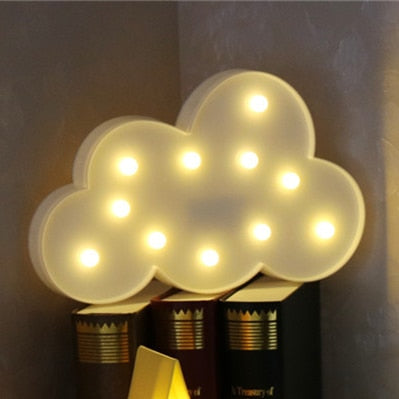 LED Cloud, Moon and Stars Night Light