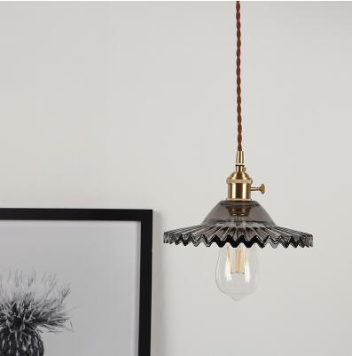 Nordic Glass Ball Pendant Light, Polished Copper