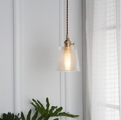 Nordic Glass Ball Pendant Light, Polished Copper
