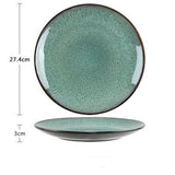 Peacock Green Ceramic Dinnerware