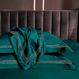 Emerald Embroidered Bedding Set