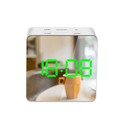 Mirror LED Digital Alarm Clock with Temperature
