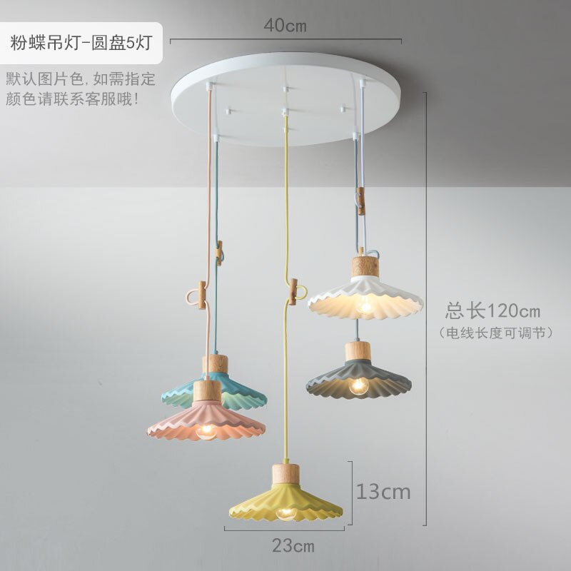 Nordic Minimal Pendant Light, Painted or Cement
