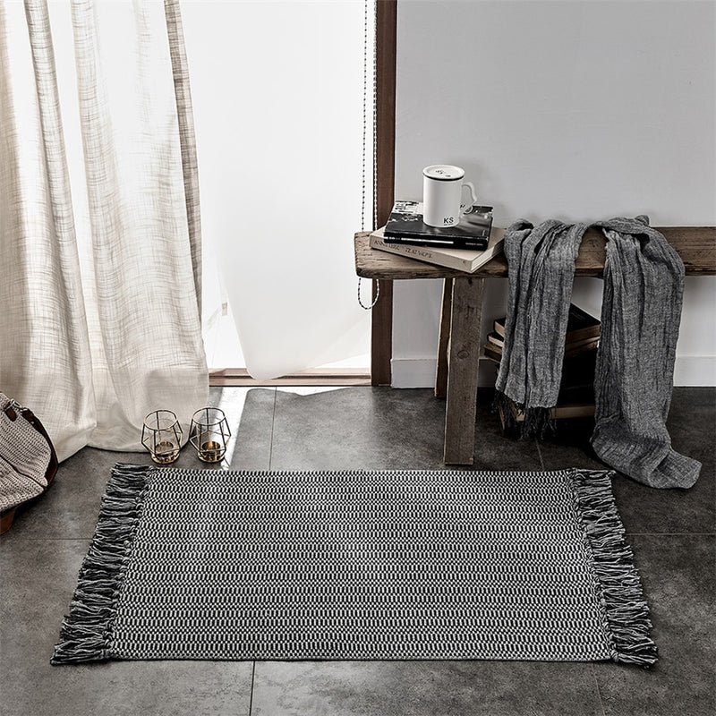 Modern Grey Cotton Mat