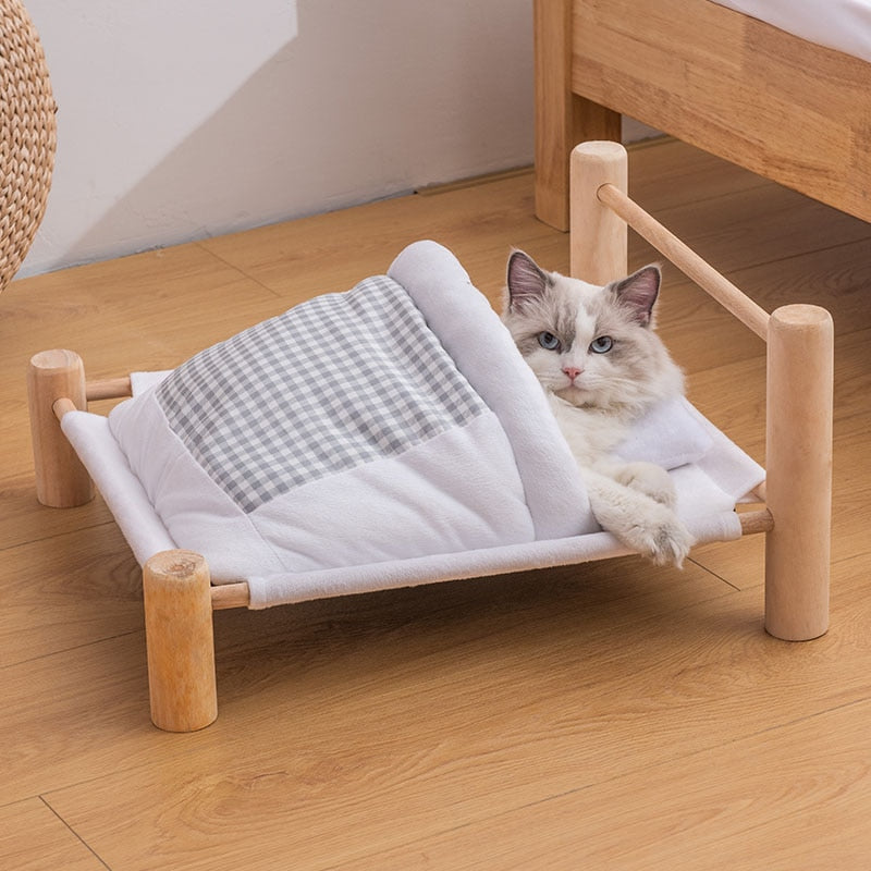Japandi Style Pet Bed – Gray