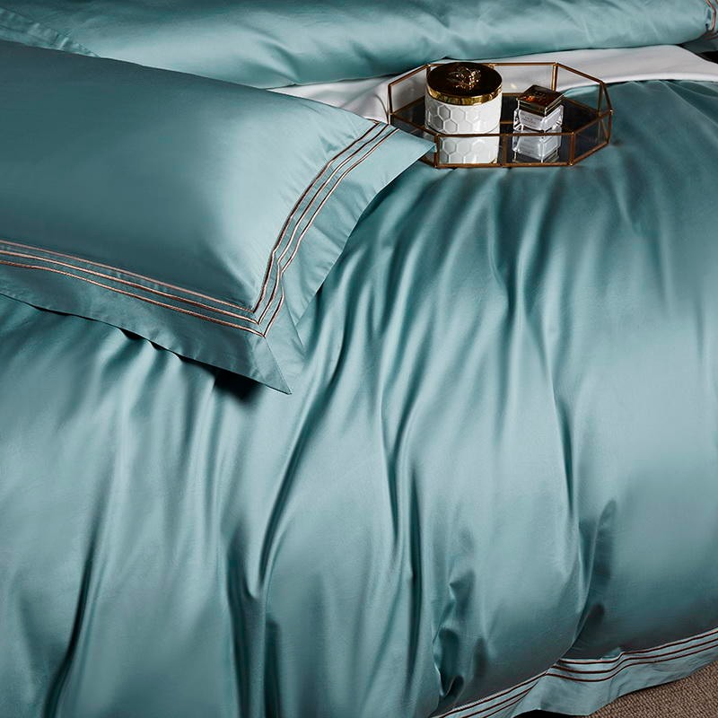 Aquamarine Embroidered Bedding Set – view 3