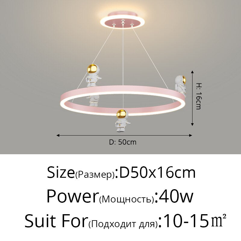 Astronaut Kids' LED Pendant Light, 50 cm