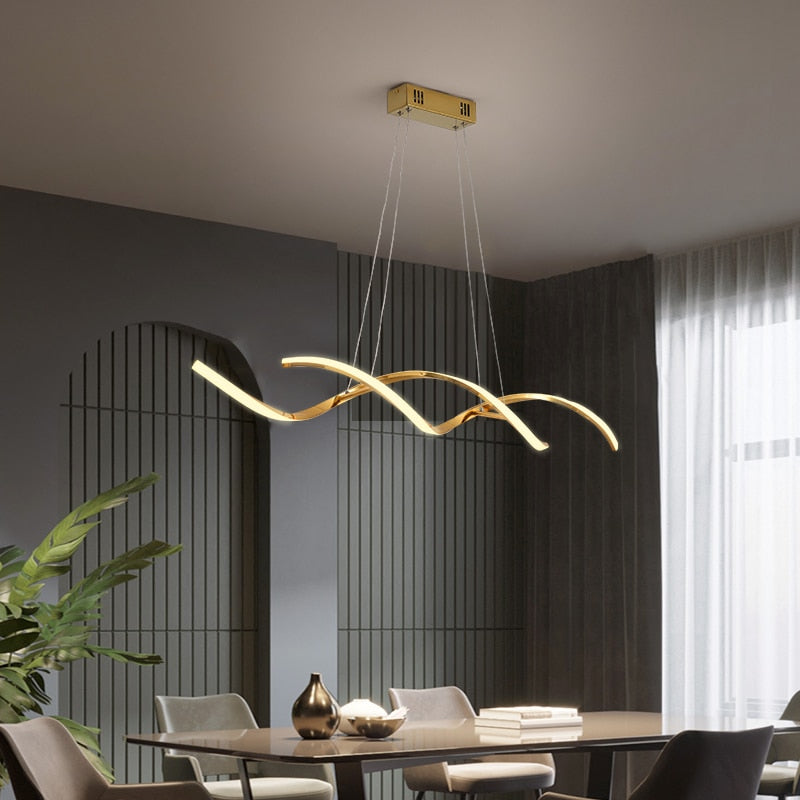 Chrome Gold Plated Hanging NEW Modern Pendant Lights For Dining Room Kitchen Room Home Deco Pendant Lamp Fixture luminaire