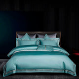 Aquamarine Embroidered Bedding Set