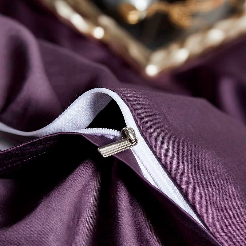 Plum Embroidered Bedding Set – view 6