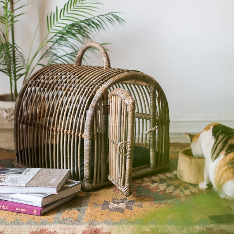 Handmade Rattan Artisan Pet Bed