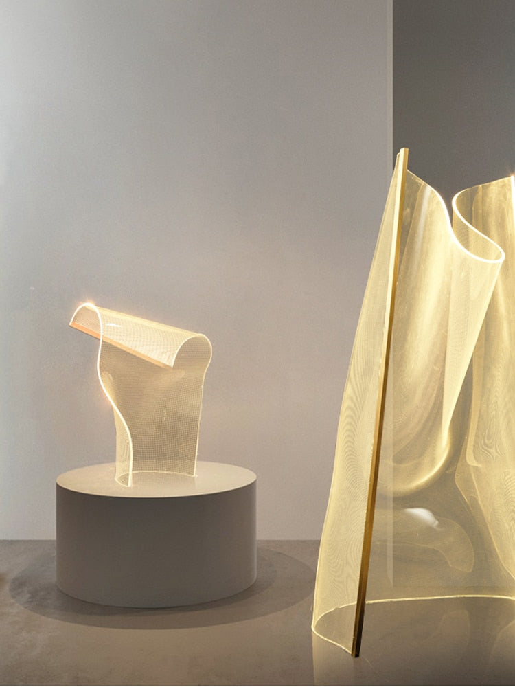 Acrylic Light Guide Table Lamp, Modern Luxury