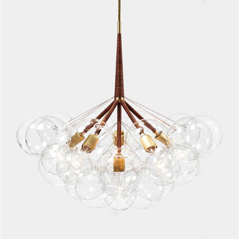 Nordic Glass Ball Cluster Chandelier, 9 / 12 / 18 Heads
