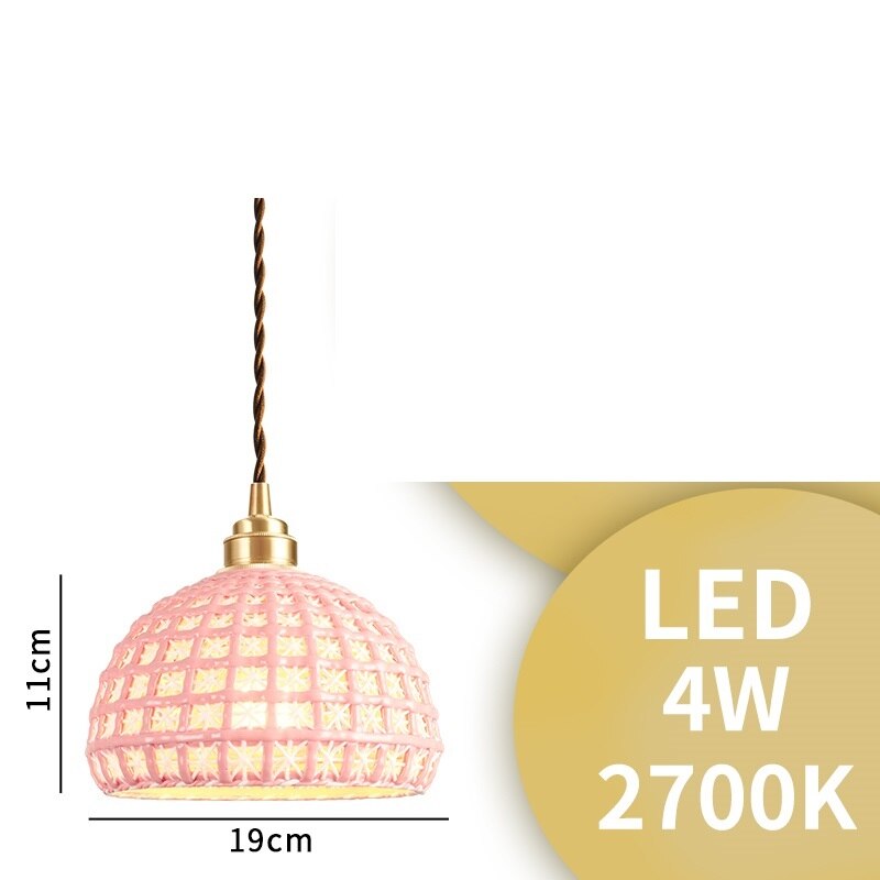 Nordic Ceramic Pendant Light, White