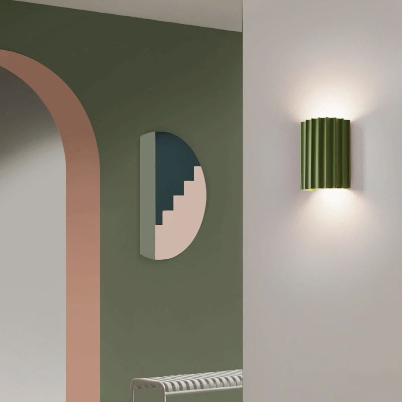 Compact Resin Wall Sconce, 4 Colours