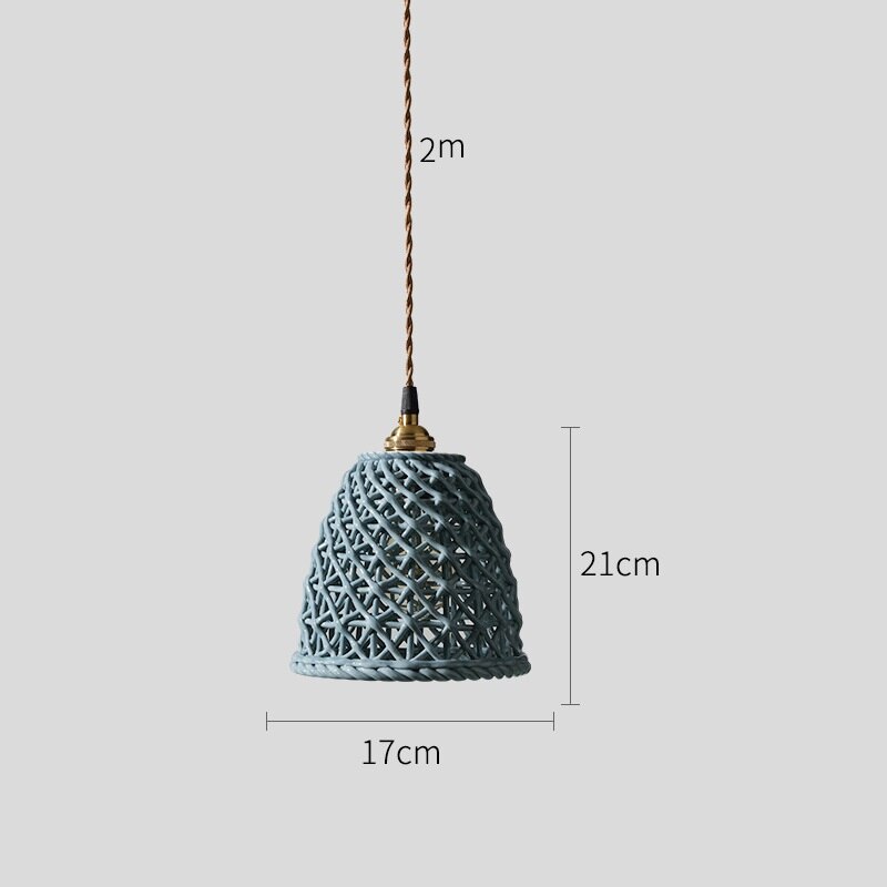 Nordic Ceramic Pendant Light, White