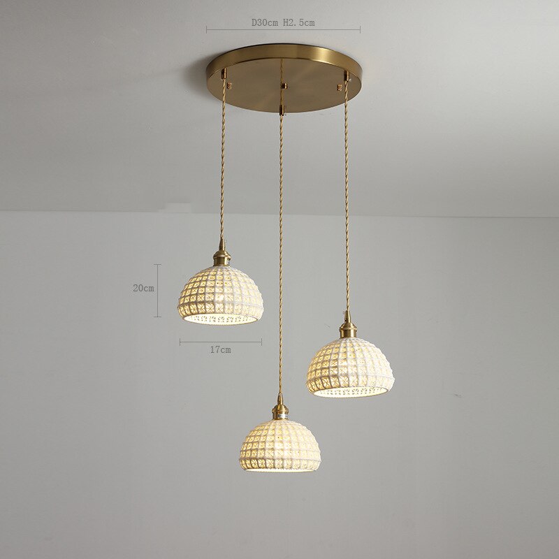 Nordic Ceramic Pendant Light, White