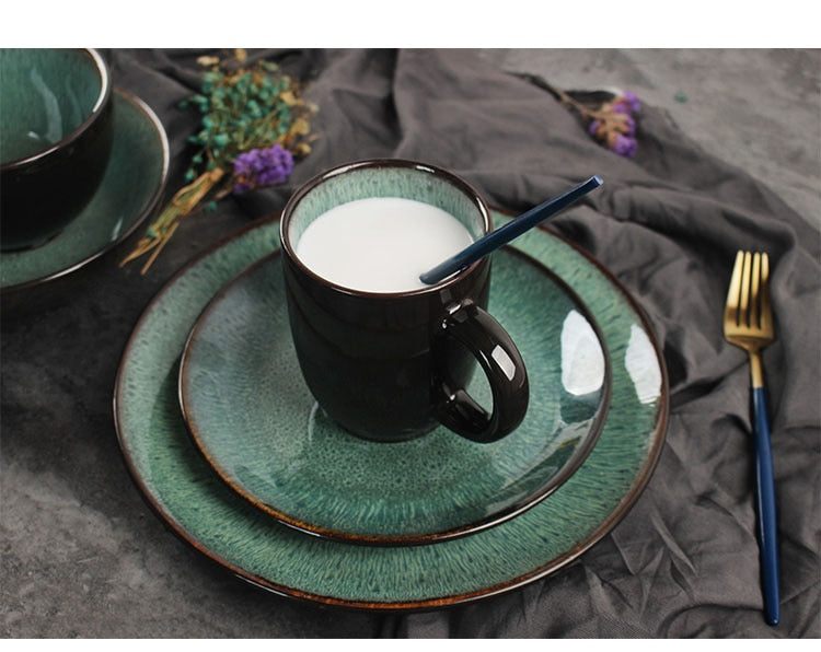Peacock Green Ceramic Dinnerware – view 4