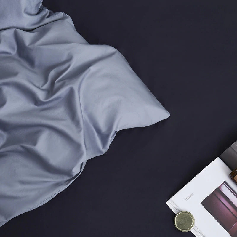Indigo Blue Egyptian Cotton Bedding Set – view 5