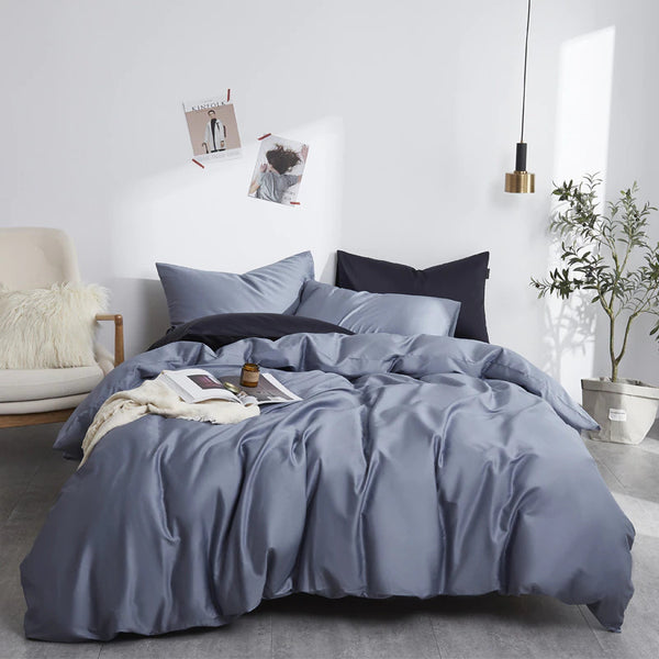 Indigo Blue Egyptian Cotton Bedding Set