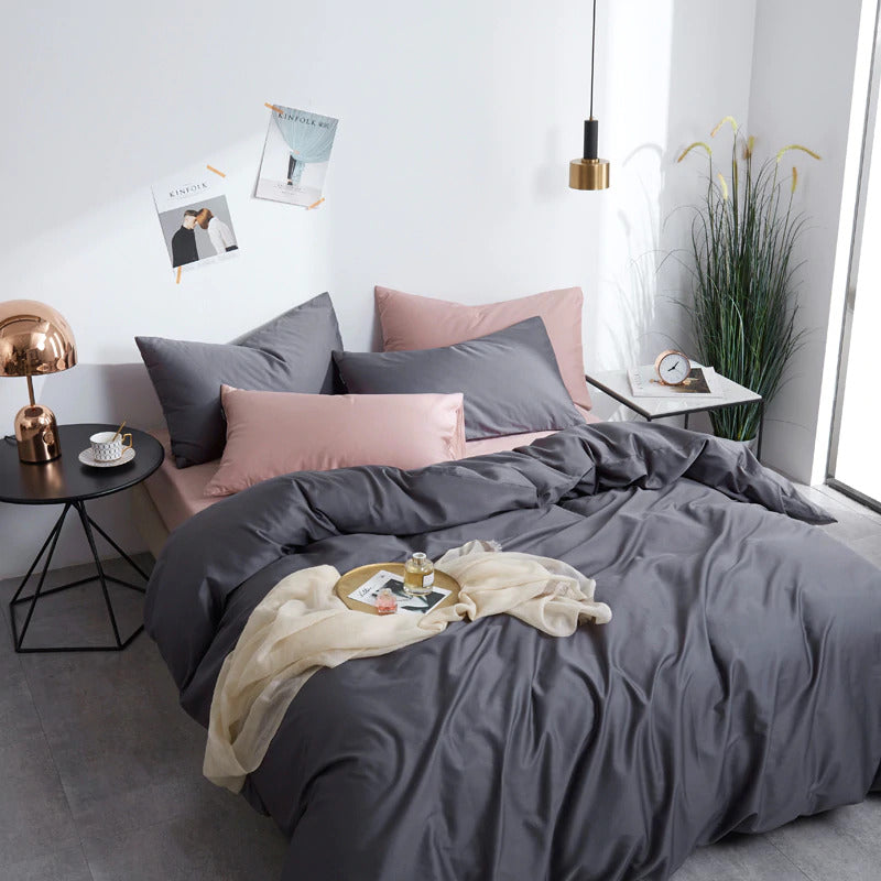 Plum Egyptian Cotton Bedding Set – view 2