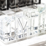 Crystal Clear Acrylic Chess Set