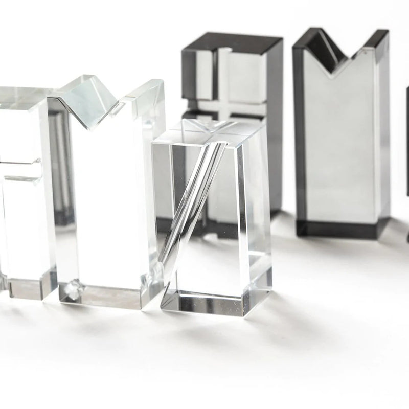 Crystal Clear Acrylic Chess Set